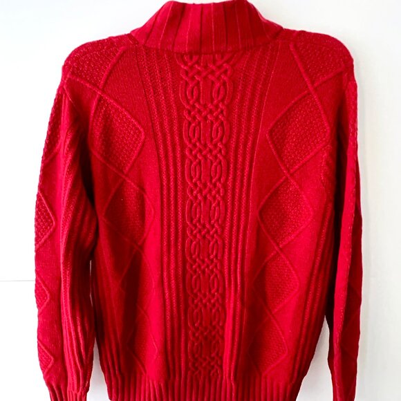 Jos. A. Bank Executive Collection 1/4 Zip, Red Pullover Sweater, Size L , NEW! - Picture 2 of 13